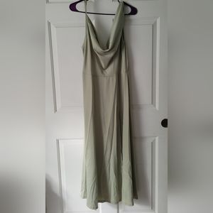 Green long dress